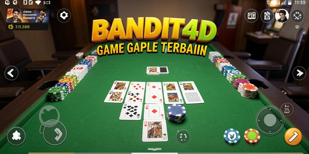 Tampilan gameplay seru dalam permainan Gaple BANDIT4D.