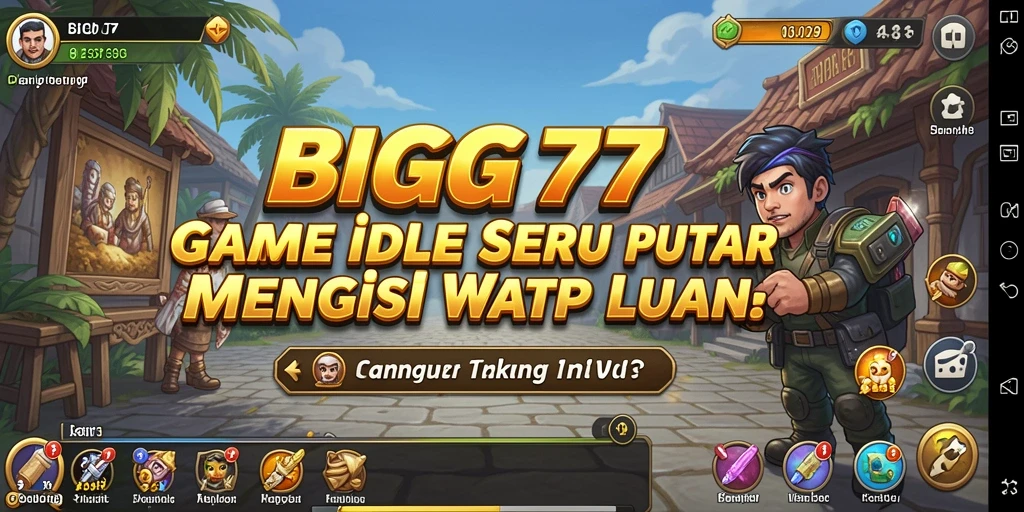 Tampilan gameplay BIG77 yang menarik dengan elemen Idle yang menyenangkan.