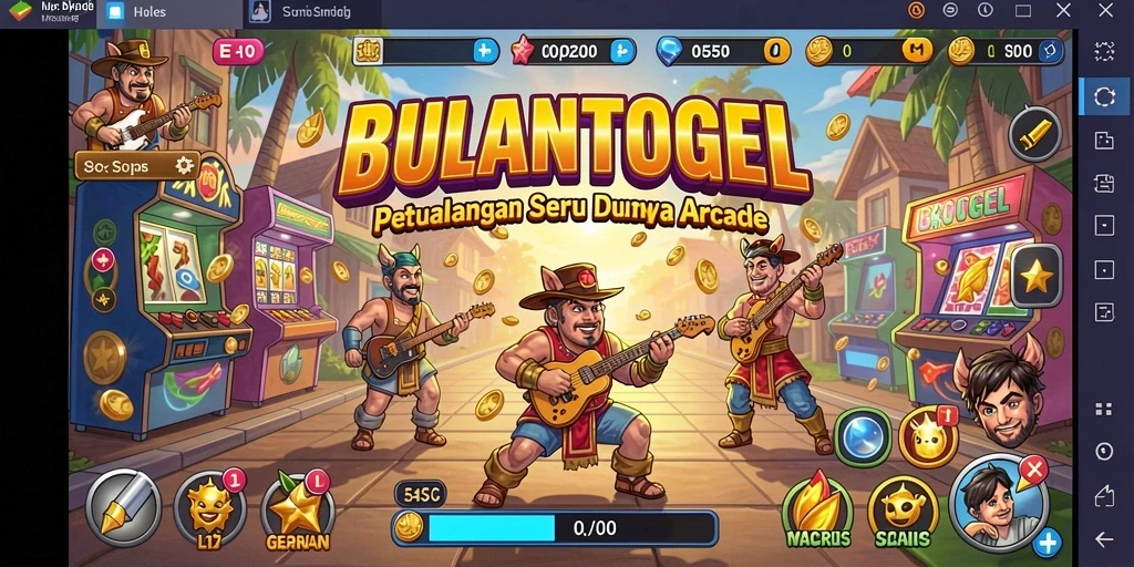 Tampilan gameplay seru dan menarik dari BULANTOGEL.