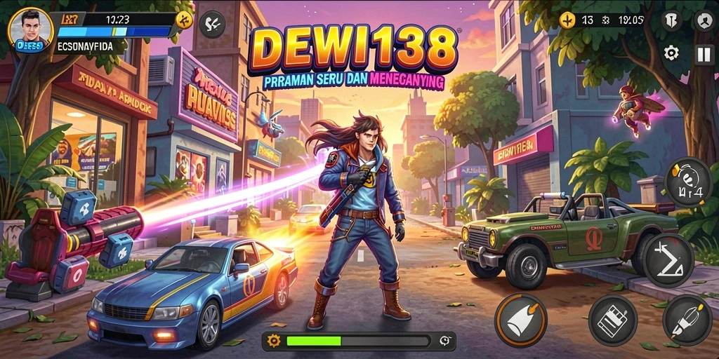 Tampilan gameplay <strong>DEWI138</strong> yang menegangkan dan penuh aksi.