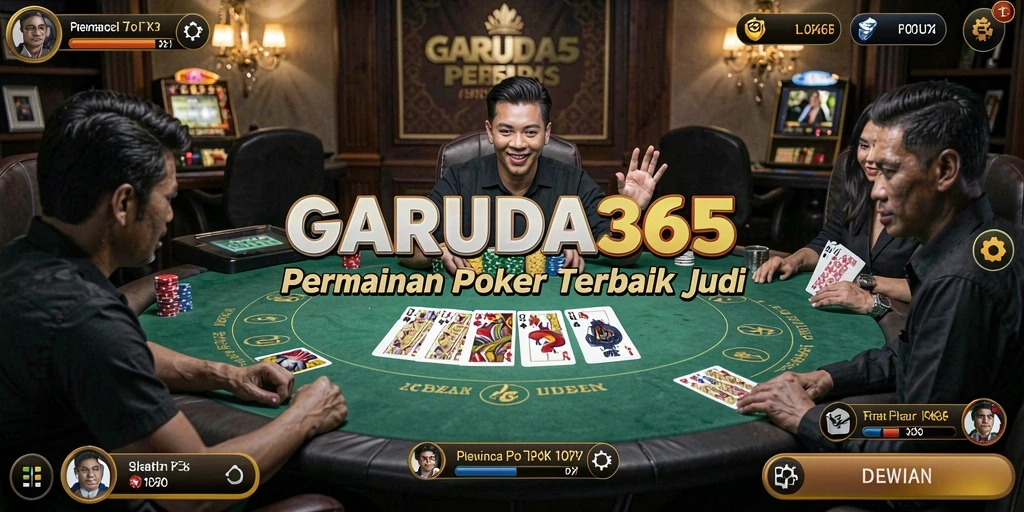 Screenshot GARUDA365 menampilkan suasana seru permainan Poker yang menarik.