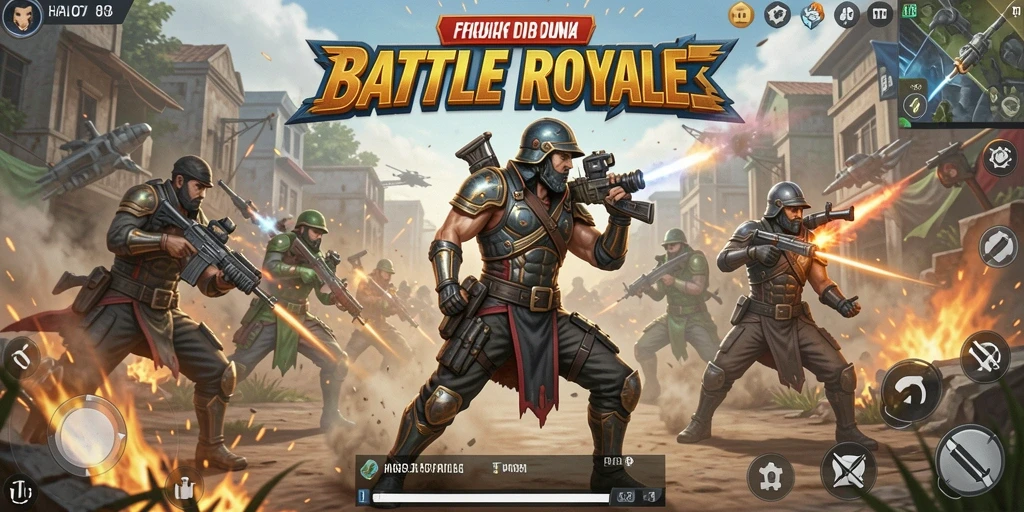 Gameplay seru HAO788 dalam pertarungan Battle Royale.