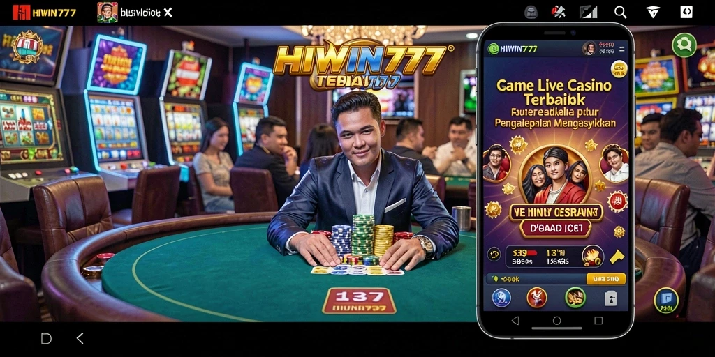 Gameplay seru HIWIN777 dengan dealer langsung yang profesional.