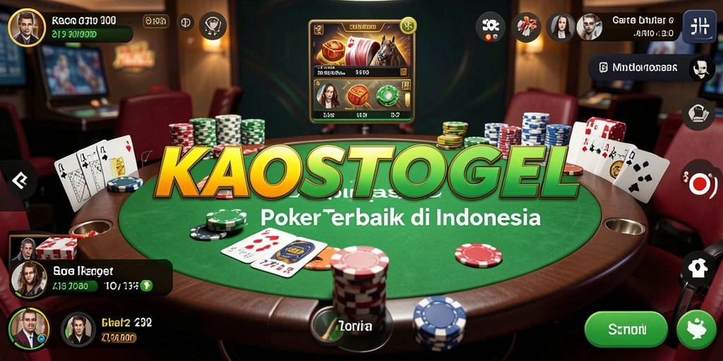 Tampilan menarik gameplay KAOSTOGEL poker yang mendebarkan.