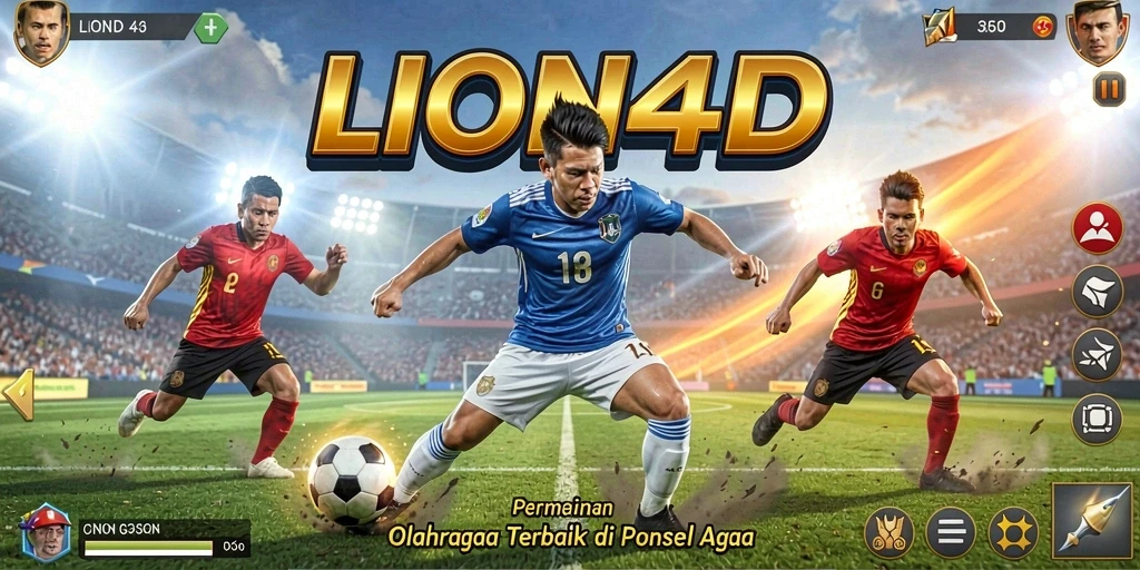 Tampilan aksi seru dalam game olahraga LION4D.
