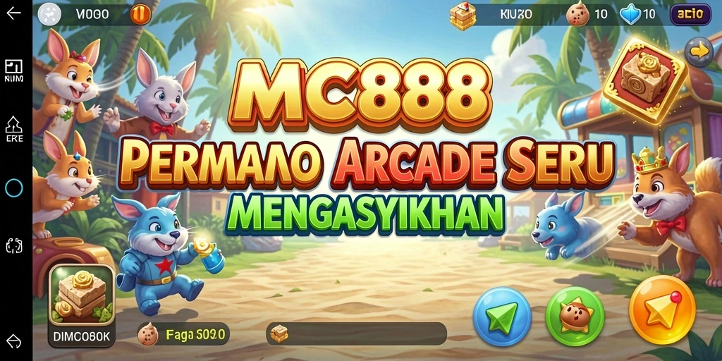 Tampilan aksi seru dari gameplay MC888 dalam genre Arcade.