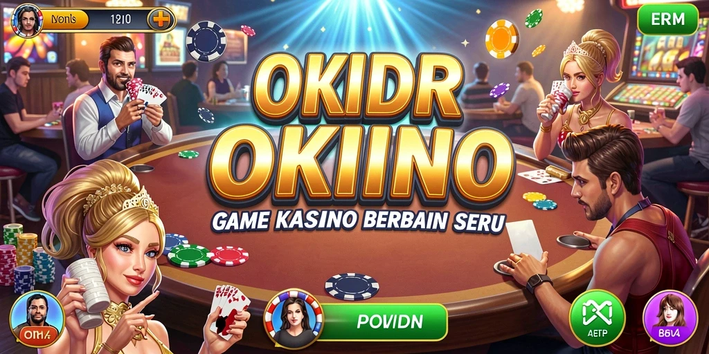 Gameplay menarik di OKIDR dengan berbagai pilihan permainan Kasino.