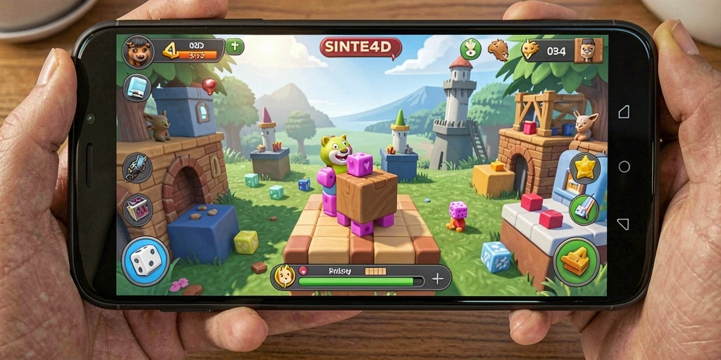 Tampilan gameplay yang menantang dalam SINTE4D.