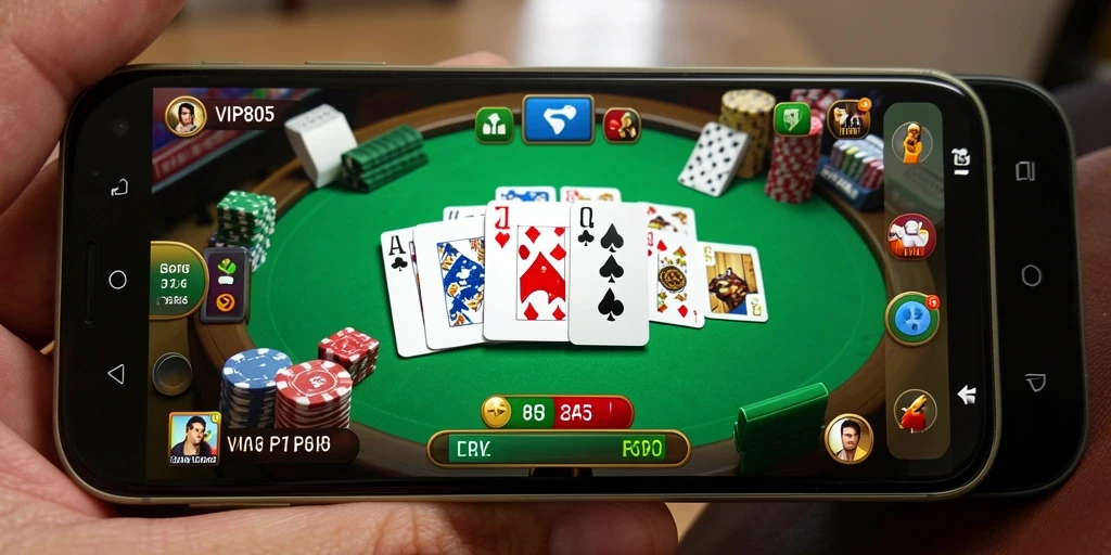 Tampilan gameplay menarik dari VIP805 dengan suasana Gaple yang seru.
